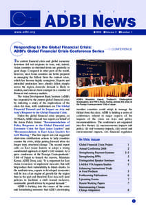 ADBI Newsletter 2009 Volume 3 Number 1