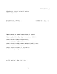 Final consumption expenditure / United Nations System of National Accounts / Capital formation / Intermediate consumption / Eurostat / Household / Australian and New Zealand Standard Research Classification / National accounts / Statistics / Classification of Individual Consumption by Purpose