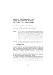 Operations research / Mathematical optimization / Cybernetics / Multi-objective optimization / Evolutionary algorithm / Flow network