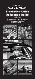 •2011•  Vehicle Theft Prevention Quick Reference Guide for the