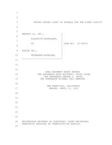 United States / United States federal courts / Digital Millennium Copyright Act / Copyright law of the United States / Sandra Segal Ikuta / Ikuta / Perfect 10 / Alex Kozinski / DA-Notice / 105th United States Congress / Law / Computer law