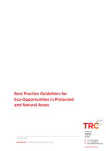 Microsoft Word - Best Practice Guidelines for Eco-Opportunities in Protected and Natural Areas _2_.docx