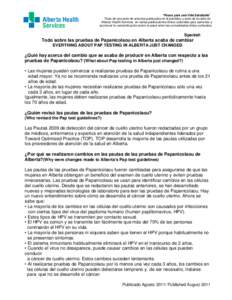 “Pasos para una Vida Saludable” Titulo de una serie de artículos publicados en el periódico y serie de la radio de Alberta Health Services en varias publicaciones étnico-culturales para aumentar y promover la conc