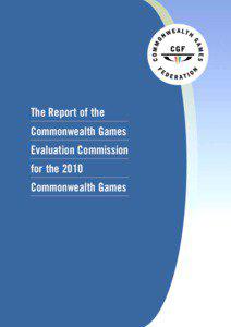 The Report of the Commonwealth Games Evaluation Commission
