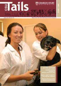 ISSUE[removed]CSU www.csu.edu.au/vet  News from the CSU Veterinary Science program