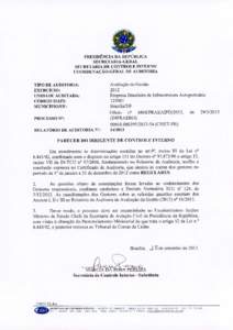 PRESIDÊNCIA DA REPÚBLICA SECRETARIA-GERAL SECRETARIA DE CONTROLE INTERNO COORDENAÇÃO-GERAL DE AUDITORIA