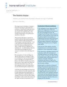 Pharmacology / Law enforcement in the United States / Cocaine / Alkaloids / War on Drugs / United Nations Office on Drugs and Crime / Illegal drug trade / Coca / Prohibition of drugs / Drug control law / Drug policy / Government