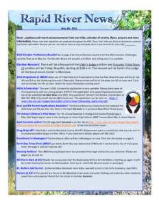 Page 1  May 4th, 2015 News , updates and recent announcements from our tribe, calendar of events, flyers, prayers and more information. Please note that: Hyperlinks are scattered throughout the RRN .These ‘links’ tak