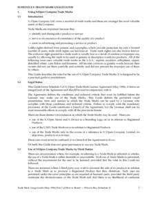 SCHEDULE 5: TRADE MARK USAGE GUIDE 1. Using X/Open Company Trade Marks  1.1