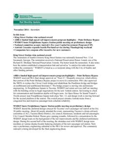 Amtrak / Washington State Department of Transportation / King Street Station / Rail transportation in the United States / Transportation in the United States / Amtrak Cascades