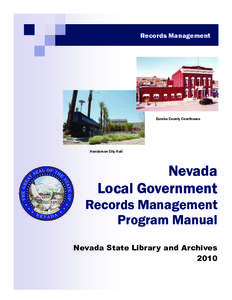 Records Management  Eureka County Courthouse Henderson City Hall