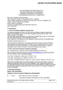 ISO/IEC JTC1/SC2/WG2 N4228  Universal Multiple-Octet Coded Character Set