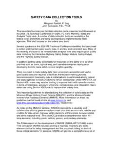 Microsoft Word - Safety Data Collection.doc