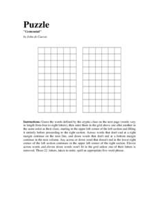 The 35th and last of the puzzles by John de Cuevas that appeared in