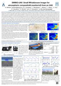 SWING-UAV: Small Whiskbroom Imager for atmospheric compositioN monitorinG from an UAV 1 2