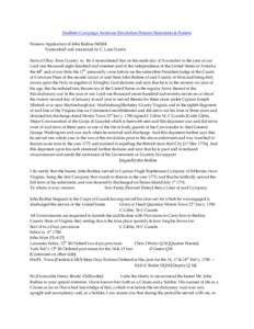 Southern Campaign American Revolution Pension Statements & Rosters Pension Application of John Bodine S42624 Transcribed and annotated by C. Leon Harris State of Ohio Ross County ss. Be it remembered that on the ninth da