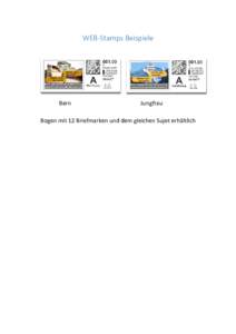 WEB-Stamps Beispiele  Bern Jungfrau