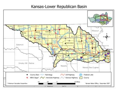 Kansas-Lower Republican Basin  LOVEWELL LAKE  Republic