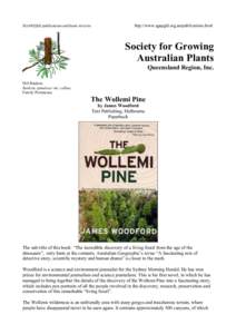 SGAP(Qld) publications and book reviews  http://www.sgapgld.org.au/publications.html Society for Growing Australian Plants