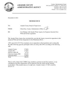 AMADOR COUNTY ADMINISTRATIVE AGENCY County Administration Center 810 Court Street ▪ Jackson, CA[removed]Telephone: ([removed]