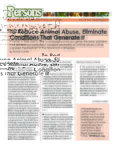 The Newsletter of Responsible Policies for Animals Vol. 15, No. 1