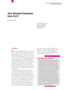 Term Structure Economics from A-B