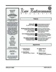 F B I Law Enforcement Buletin  - Janluary 2003 Issue