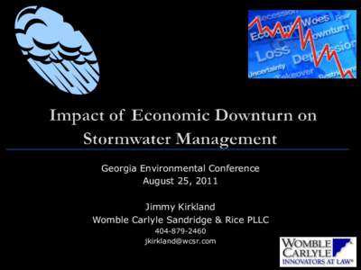 Environment / Stormwater / Surface runoff / Sediment control / Womble Carlyle Sandridge & Rice / Erosion control / Environmental soil science / Water pollution / Earth