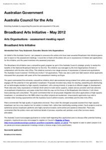 National Broadband Network / National Telecommunications and Information Administration / Broadband networks / Technology / Electronics / Australia / National broadband plans from around the world / Broadband / Australia Council for the Arts / Internet access