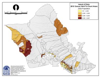 Island of Oahu 2010 Census Hard-To-Count Areas 2000 Population[removed]