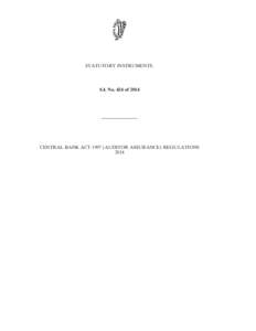 STATUTORY INSTRUMENTS.  S.I. No. 424 of 2014 ————————