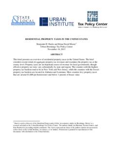 Public economics / Political economy / Property tax / California Proposition 13 / Taxation in the United States / Tax / Income tax / Economics / State income tax / Real property law / Property taxes / State taxation in the United States