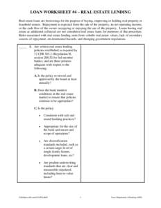 Loan Worksheet #[removed])