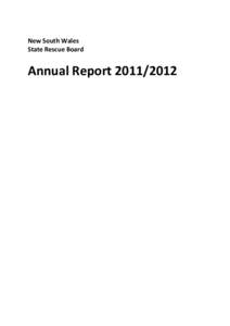 New South Wales State Rescue Board Annual Report[removed]  CONTENTS