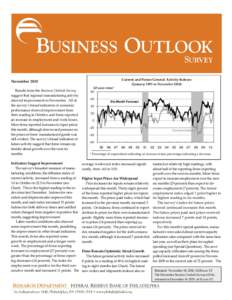 November 2010 Business Outlook Survey