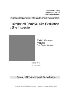 Curtis State Office Building  1000 SW Jackson, Suite 410  Topeka, Kansas 66614‐1367     Kansas Department of Health and Environment