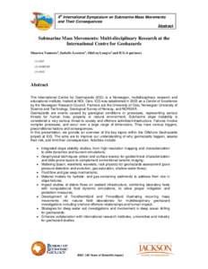 Environmental soil science / Planetary science / Geohazard / Physical oceanography / NORSAR / Tsunami / Landslide / Mass wasting / Norwegian Geotechnical Institute / International Centre for Geohazards / Earth / Geology