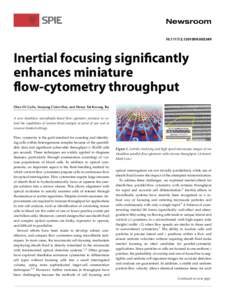Inertial focusing significantly enhances miniature flow-cytometry throughput Dino Di Carlo, Soojung Claire Hur, and Henry Tat Kwong Tse
