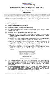 Microsoft Word - WLC 2009 Selection Policy- Final2[removed]