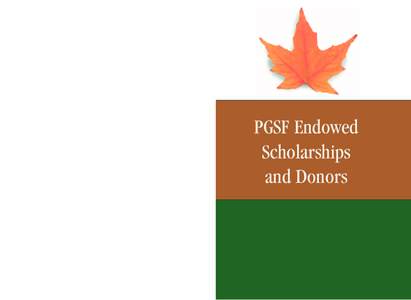 Financial endowment / Scholarships / Western Indiana Community Foundation / Foundation For Excellence / Education / Student financial aid / Knowledge