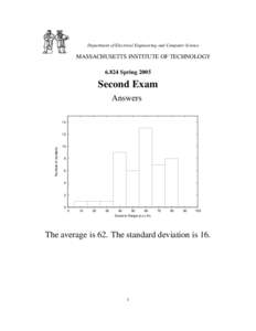 Department of Electrical Engineering and Computer Science  MASSACHUSETTS INSTITUTE OF TECHNOLOGYSpringSecond Exam