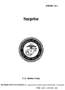 FMFRP[removed]Surprise U.S. Marine Corps DISTRIBUTION STATEMENT A: Approved for public release; distribution is unlimited