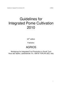 Guidelines for Integrated Pome Cultivation[removed]AGRIOS