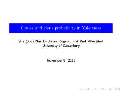 Tree / Clade / Binary trees