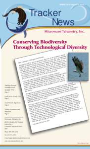 SPRING 2014 Volume 15, Issue 1  Tracker News  Microwave Telemetry, Inc.