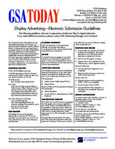 GSA Advertising 3300 Penrose Place, P.O. Box 9140 Boulder, CO, USA Toll Free: +, extLocal: + , 