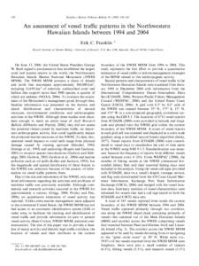 Physical geography / Papahānaumokuākea Marine National Monument / French Frigate Shoals / Coral reef / Marine pollution / Hawaiian Islands / Lisianski Island / Marine protected area / Rosenstiel School of Marine and Atmospheric Science / Northwestern Hawaiian Islands / Hawaii / Water