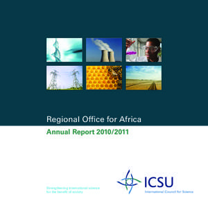 Regional Office for Africa Annual Report[removed]Strengthening international science for the benefit of society