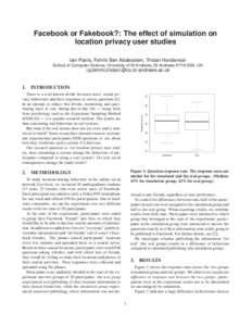 Facebook or Fakebook? The effect of simulation on location privacy user studies