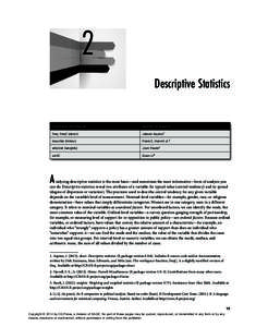  2 Descriptive Statistics Functions Introduced  Author or Source